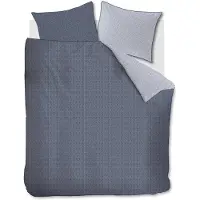 Rivièra Maison Dekbedovertrek Twisted Blauw Katoen-200 x 200 / 220 cm | 2-Persoons