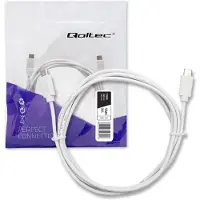 Qoltec Serie - USB Type C Kabel - 1.4m - Wit