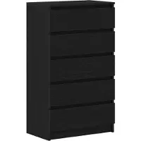 vidaXL Ladekast 60x36x103 cm bewerkt hout zwart eikenkleur