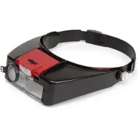 Velleman Hoofdloep, met ledverlichting, vergroting 1.8x/2.3x/3.3x, met regelbare lichtmodule