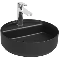 Isvea Infinity Wastafel Rond - Zwart