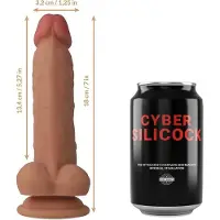 Cyber silicock | Jude Ultra Realistic Soft Liquid Silicone 18cm