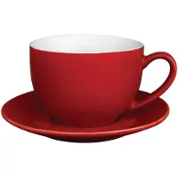 Olympia cappuccino kop rood 34cl (Box 12)