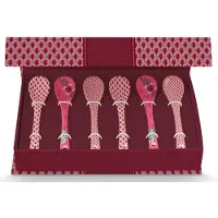 Pip studio Theelepel Giftset Oriental Flower Festival Dark Pink (Set van 6)