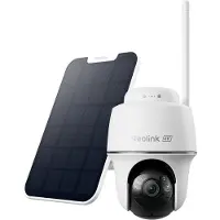 Reolink Argus PT Ultra - 4K Draadloze Batterij-buitencamera - Kleuren Nachtzicht - Automatische Tracking - Afneembaar Zonnepaneel - Dual-Band WiFi 6 - Tweewegs Audio