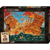 Heye Puzzle 803053 - Puzzel 1000 stukjes - Diamond Dick Wanted! cartoon - Meerkleurig