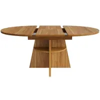 MODFU Eettafel - Uitschuifbaar - Open Opbergvak - Donkerbruin - MDF - 110-150 X 110 X 76 Cm
