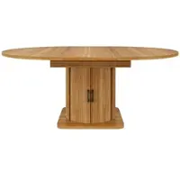MODFU Uitschuifbare Eettafel - Rond Naar Ovaal - Modern - MDF - Zwartbruin - 118-158 X 118 X 76 Cm