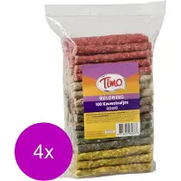 Timo Kauwstaafjes Munchy 10 cm - Hondensnacks - 4 x 100 stuks Mixed