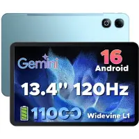 Doogee U13 Pro - Tablet - 36GB RAM (6+30GB) + 256GB ROM (2TB/TF) - 11000mAh/18W - 13,4 Inch FHD+ 120Hz IPS - Android 16 - T7300 - Dubbele luidsprekers - Wi-Fi 5 - Face ID - Bluetooth 5.4