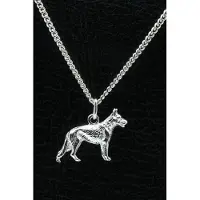 MOOYE ® - Collectie Zilveren Herdershond ketting hanger