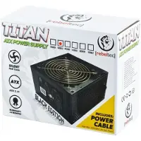 Rebeltec Titan 500W Atx-Voeding Voor Computer Met Kabel En 120Mm-Ventilator