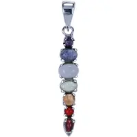 MOOYE ® - Collectie Zilveren Chakra ketting hanger