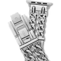 GUESS Apple Band (38Mm-40Mm) Horlogebanden Zilverkleurig Armband Gemaakt Van 100% Roestvrij Staal Not Applicable CS2014S1, CS2014S2, CS2014S3