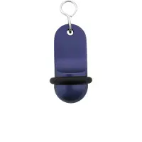 Combicraft Blanco Mini Classic hotel sleutelhanger blauw - 60x25mm - 5 stuks