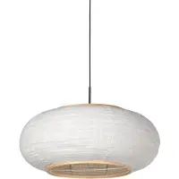 Steinhauer Hanglamp Silva Alba met witte kap Ø60cm