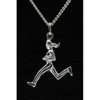 MOOYE ® - Collectie Zilveren Hardloopster ketting hanger