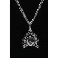 MOOYE ® - Collectie Zilveren Sterrenbeeld Kreeft ketting hanger - klein