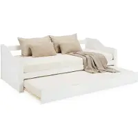 Homestyle4u Eenpersoonsbed - 90x200 cm - Houten bed - Uitschuifbed