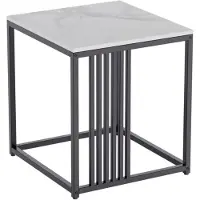 OEM Compacte marmeren tafel met metalen frame