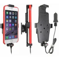 Brodit houder geschikt voor Apple iPhone 6/6S/6 Plus/7 Plus/8 Plus/Xs Max Actieve houder met 12V USB Plug. (met/zonder hoes)