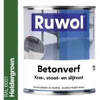 Ruwol Betonverf Heldergroen (RAL 6001) 750 ml