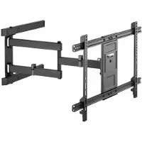 Gembird Full-Motion TV Wandbeugel 37–80 Inch – Kantel- en Draaibaar, VESA Compatibel 200x200–600x400, Zwart, Inclusief Installatiekit