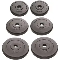 Rs Sports Kunststof schijvenset l Ø 30 mm l 2 x 1.25/2.5/5 kg