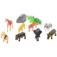 Sombo wilde dieren speelgoedset - 10 stuks - Animal World.