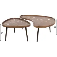 AnLi Style Salontafel Carve organisch set/2