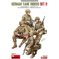 Mini art Modelbouwpakket Militaire voertuigen - 35377 German Tank Riders Set 2 Plastic - 1:35 - Modelbouw