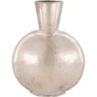 Dijk Natural Collections Vaas Stijlvol zilver - metaal - 27 cm hoog