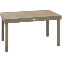 Hespéride Uitschuifbare tuintafel voor 10 personen van aluminium en glas PIAZZA