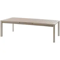 Hespéride Uitschuifbare tuintafel voor 14 personen van aluminium met houtlook ÉVASION