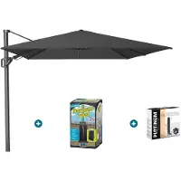 Platinum Challenger Premium T2 3.5x2.6 m - Faded Black met ingraafvoet en hoes