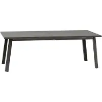 Hespéride Uitschuifbare tuintafel voor 12 personen van aluminium met houteffect PAVANE