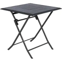 Hespéride Vierkante opvouwbare aluminium tuintafel voor 2 personen AZUA