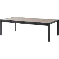 Hespéride Uitschuifbare tuintafel voor 14 personen van aluminium met houtlook ÉVASION