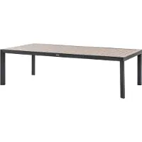 Hespéride Tuintafel voor 12 personen van aluminium met houtlook ÉVASION