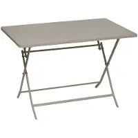 Hespéride Rechthoekige opvouwbare tuintafel voor 4 personen van staal, GREENSBORO