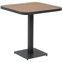Hespéride TYLA bistrotuintafel voor 2 personen van staal en acacia