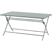 Hespéride Rechthoekige opvouwbare tuintafel voor 6 personen van staal, model GREENSBORO