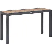 Hespéride Tuintafel voor 2 personen van aluminium met houtlook ÉVASION