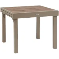 Hespéride Uitschuifbare tuintafel voor 8 personen van aluminium en glas PIAZZA