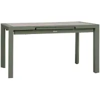 Hespéride Uitschuifbare tuintafel voor 8 personen van aluminium met houtlook ÉVASION