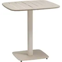 Hespéride Tuintafel voor 2 personen van staal met lattenblad ALEGORIA