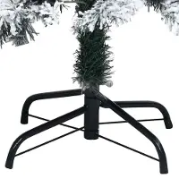 vidaXL Kunstkerstboom Wit 240 cm PVC en Staal en Kunststof