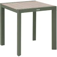Hespéride Tuintafel voor 2 personen van aluminium met houtlook ÉVASION