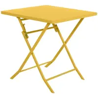 Hespéride Vierkante opvouwbare tuintafel voor 2 personen van staal, model GREENSBORO