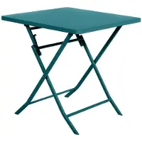 Hespéride Vierkante opvouwbare tuintafel voor 2 personen van staal, model GREENSBORO